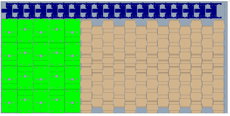 goCAD 2D nesting of sheet-metal parts on a sheet